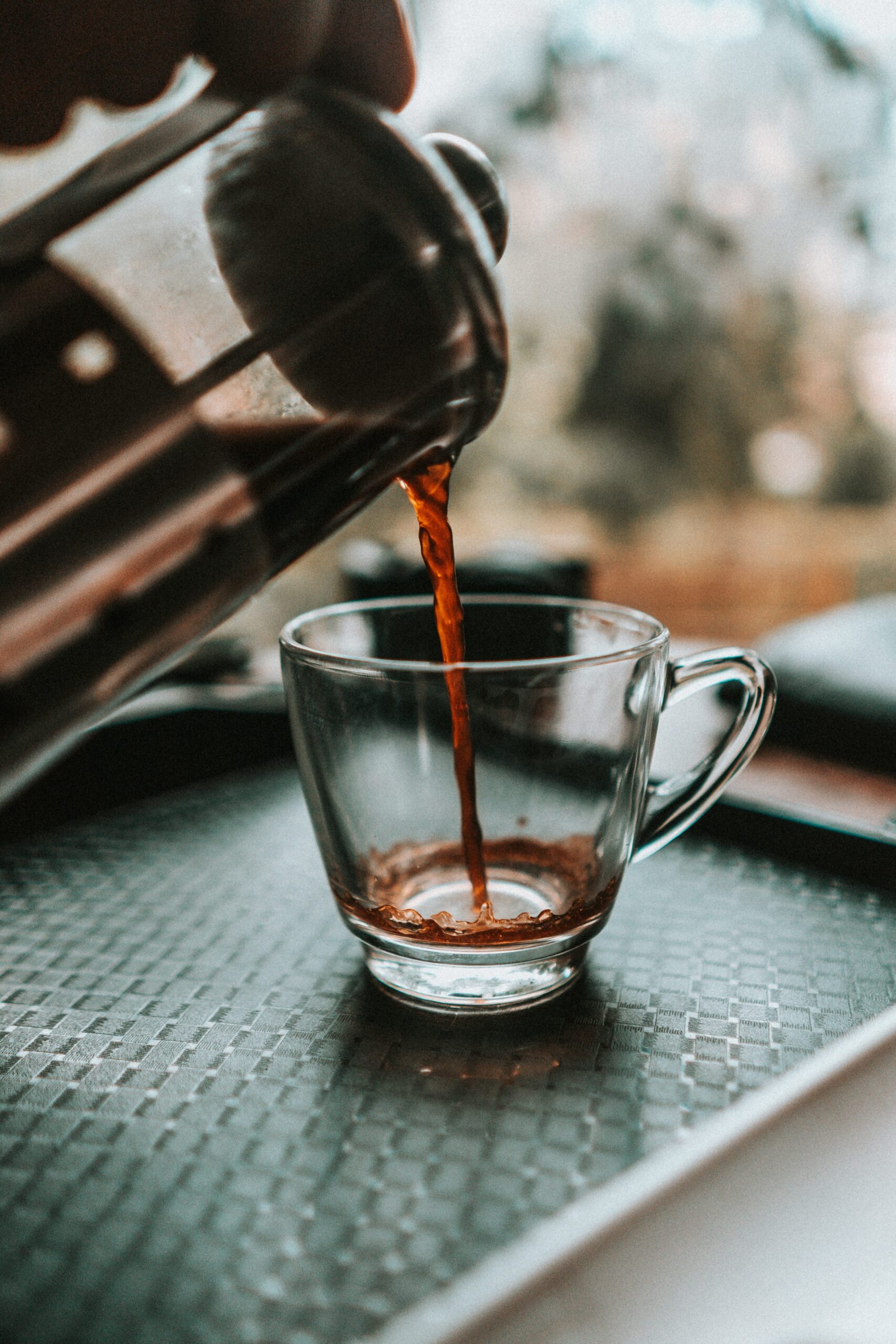 French Press Coffee pour 